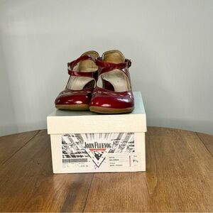 luevog Malibran Mary Jane – Wine/Rosso, Size 7.5